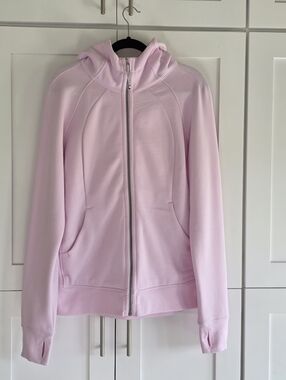 LULULEMON Scuba Organza Pink Jacket Size 14 Women's Zip-Up Hoodie